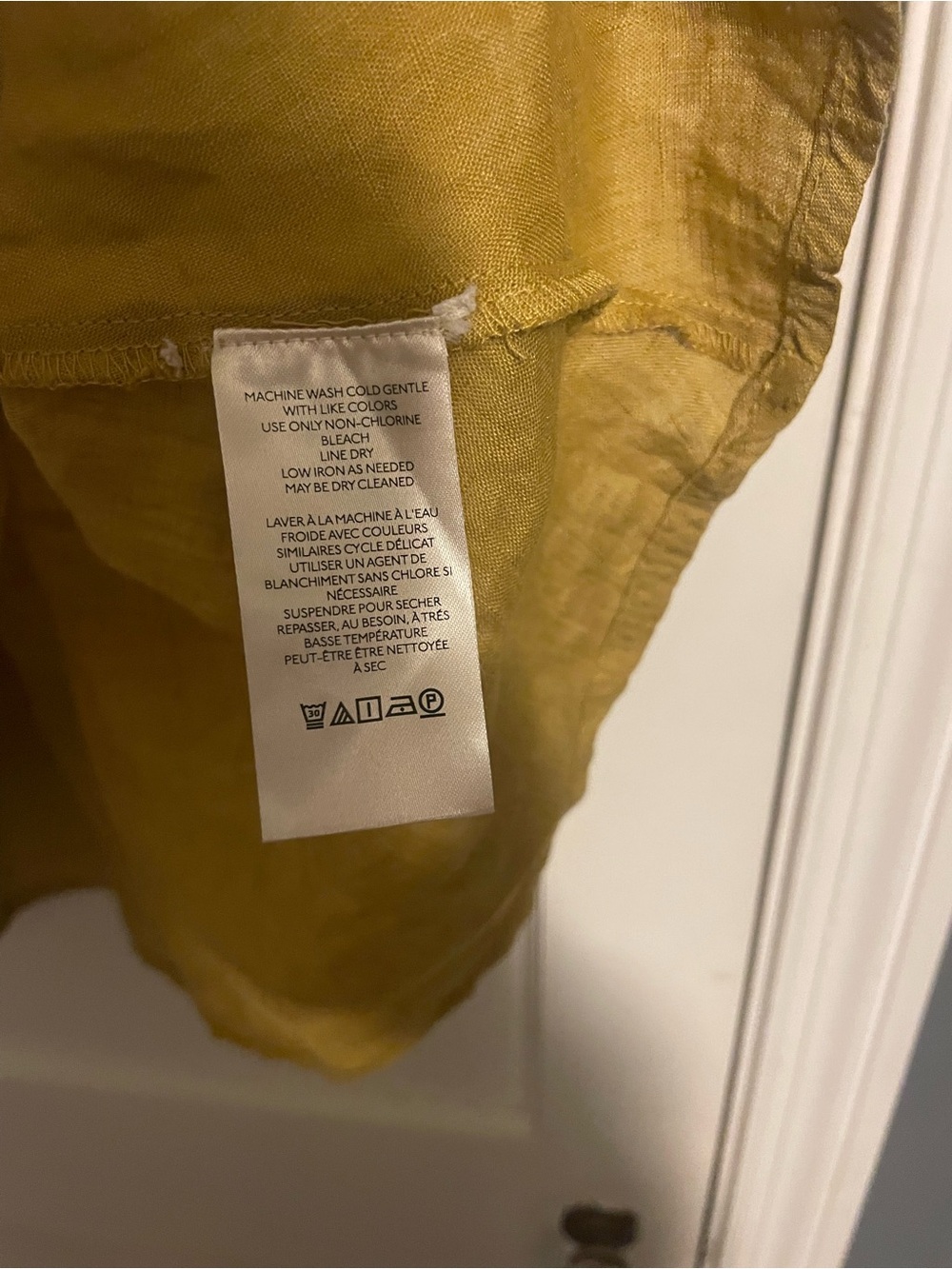 Pilcro Tavi Tank Ruffled Neck Sleeveless Top in Honey Yellow Size XS - Picture 5 of 7